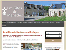 Tablet Screenshot of les-gites-de-meriadec.com